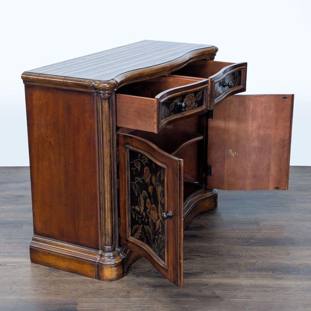 Traditional Painted Wood Cabinet For Sale - Image 3 of 10