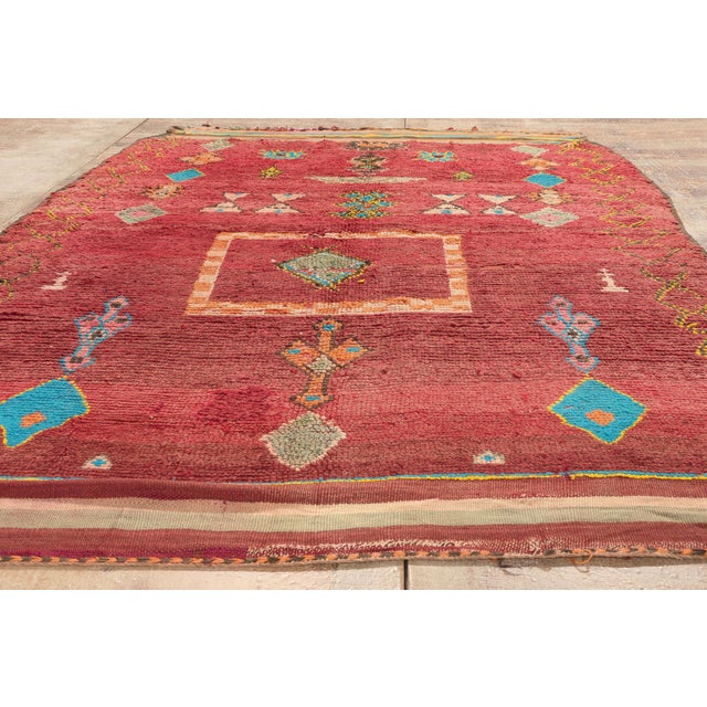 Vintage Taznakht Moroccan Rug, 06'07 X 09'10 For Sale - Image 9 of 10