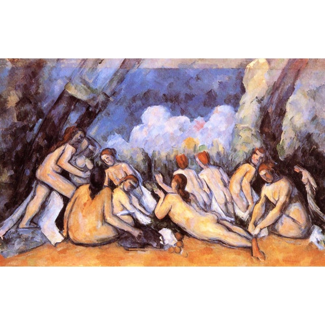 Artist: Paul Cezanne Title: The Large Bathers Medium: Giclee Marks: Limited edition numbered, not signed Paper size: 19 x...