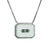 Art Deco Art Deco Rock Crystal & White Gold Pendant Necklace – Diamond & Enamel – 1920s For Sale - Image 3 of 4