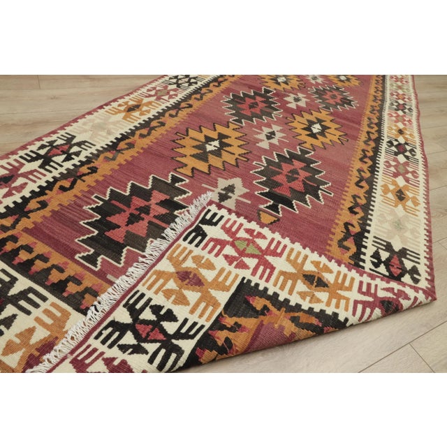 1950s Southwestern Hand Knotted Kilim Rug For Sale - Image 11 of 13