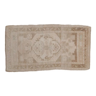 Vintage Distressed Oushak Rug - 1'11" X 3'5" For Sale