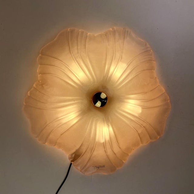 Flower Ceiling Lamp from Murano Due, 1980s For Sale - Image 14 of 18