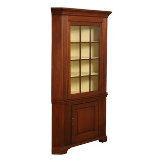 Antique American Walnut Corner Cabinet For Sale