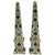Ceramic 20th Century Italian Obelisks in Hand-Painted Porcelain, Set of 2 For Sale - Image 7 of 7