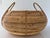 Mid-Century Modern Oversized Handwoven Pencil Reed Rattan Basket With Handles For Sale - Image 3 of 7