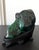 Green Malachite Rock Specimen on Display Stand as a Viewing Stone For Sale - Image 8 of 10