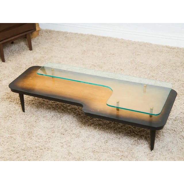 Wood Italian Mid Century 2 Tier Coffee Table For Sale - Image 7 of 9