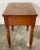 Late 19th Century Antique Early American Turned Wood Single Drawer Side Table For Sale - Image 5 of 10