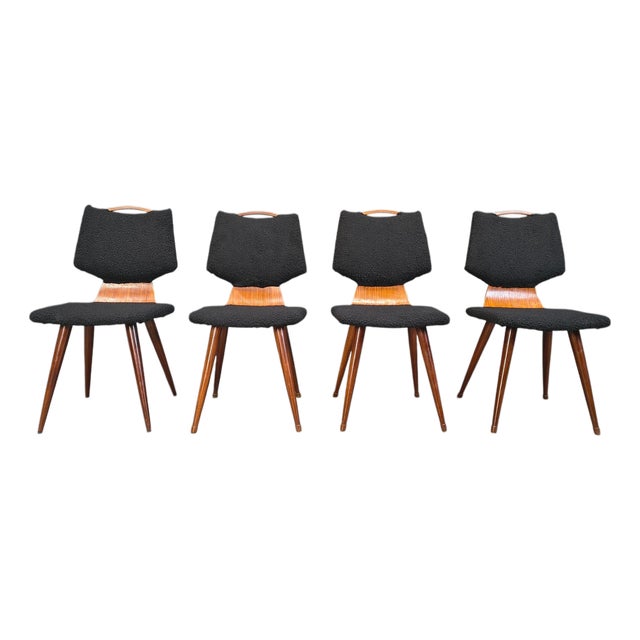 Mid-Century Scandinavian Dining Chairs, 1960s, Set of 4 For Sale