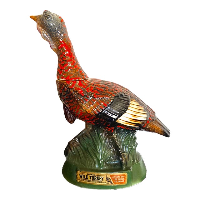 Vintage Wild Turkey Ceramic Decanter No. 6 For Sale