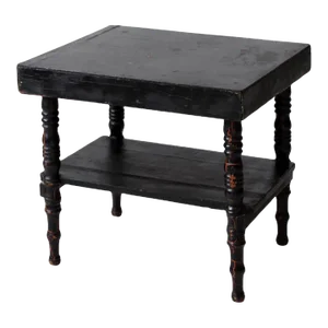 Antique Painted Wood End Table
