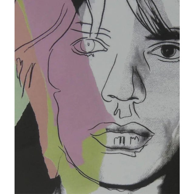 Mid-Century Modern After Andy Warhol, Mick Jagger, 1980s, Lithograph For Sale - Image 3 of 10