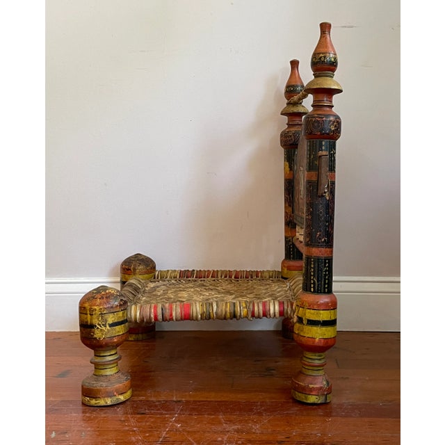 Tan 19th Century Traditional Tribal Chair For Sale - Image 8 of 13