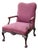 Vtg. Centruy Chippendale Style Mahogany Library Arm Chair W/Claw Foot For Sale