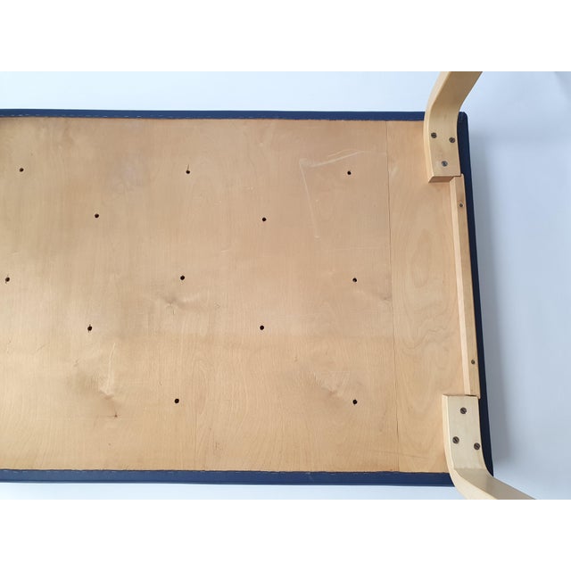 Hall bench by Alvar Aalto for Suomen Pankki (Finnish bank). This bench is cushioned and is very comfortable, can also be...