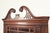 Wood Baker Furniture Style Georgian Flame Mahogany Corner Cabinet, Circa 1940s For Sale - Image 7 of 10