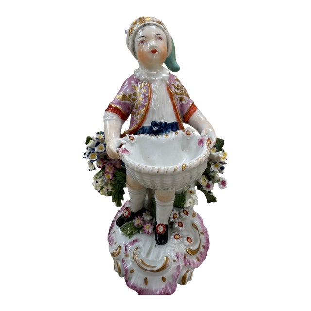 Mid 20th Century Porcelain Figure of a Boy For Sale