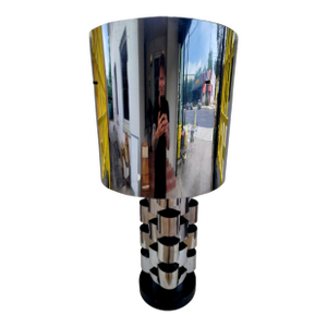 Signed Jere Large Chrome Sculptural Lamp