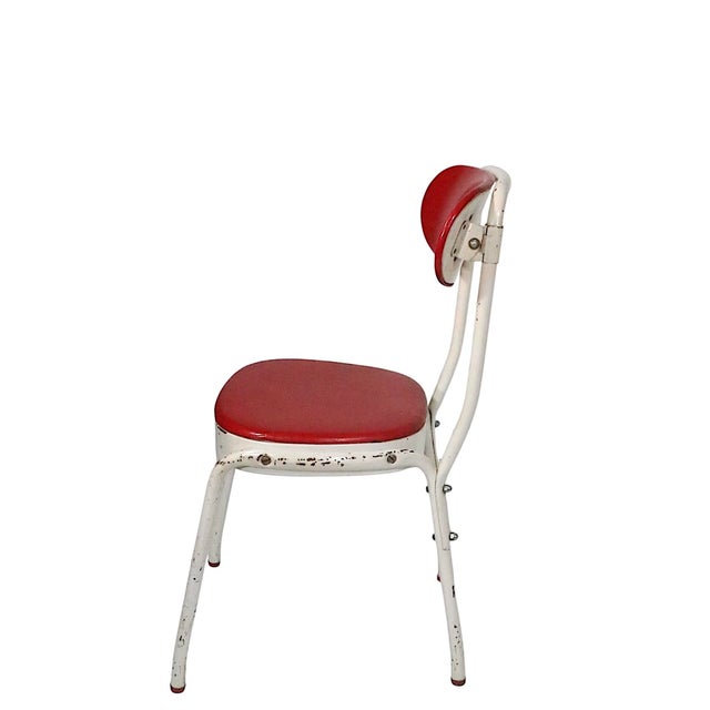 Mechanical Industrial style Ironer chair, original designed to accompany the old Mangle machines , produced and...