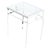 1950s Mid-Century Wrought Iron Outdoor/ Patio Scrolling Side Table For Sale - Image 5 of 6