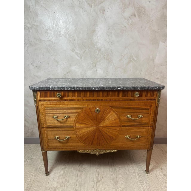 Vintage Louis XVI Style Commode, 1940s For Sale - Image 6 of 14