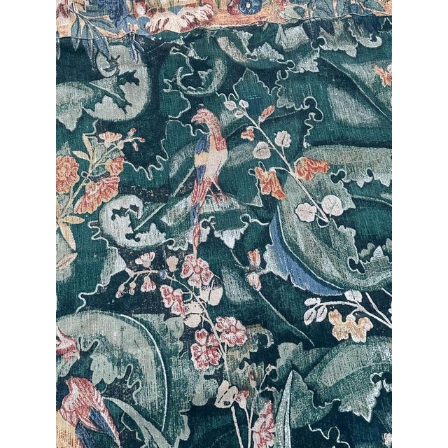 Blue French Hand Tapestry by Aubusson, 1960s For Sale - Image 8 of 18