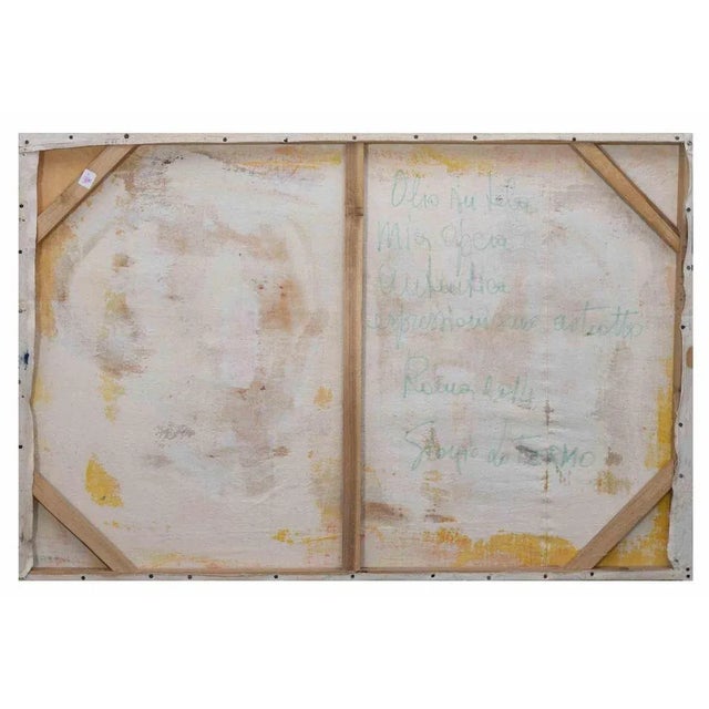 Giorgio Lo Fermo, Abstract Composition, Original Oil on Canvas, 2014 For Sale - Image 3 of 4