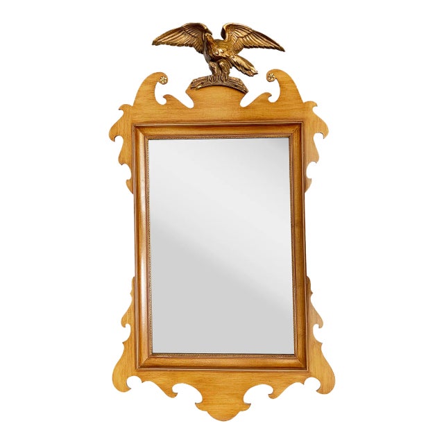Mid-Century Turner Federal Style Wall Mirror With Eagle For Sale