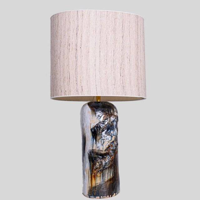 Ceramic Large Table Lamp attributed to Jeppe Hagendorn, Denmark, 1960s For Sale - Image 7 of 9