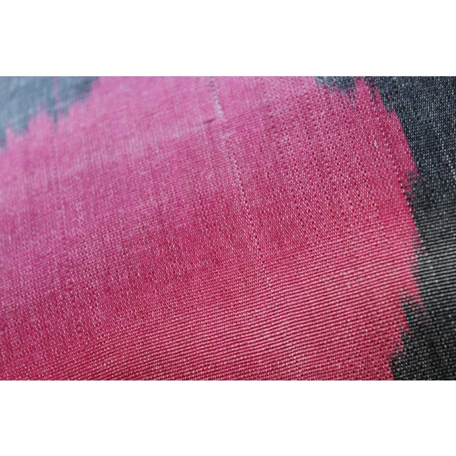 Contemporary Handmade Silk Ikat Pillow For Sale - Image 4 of 9