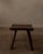 Brown Vintage Organic Shaped Wooden Stool For Sale - Image 8 of 8