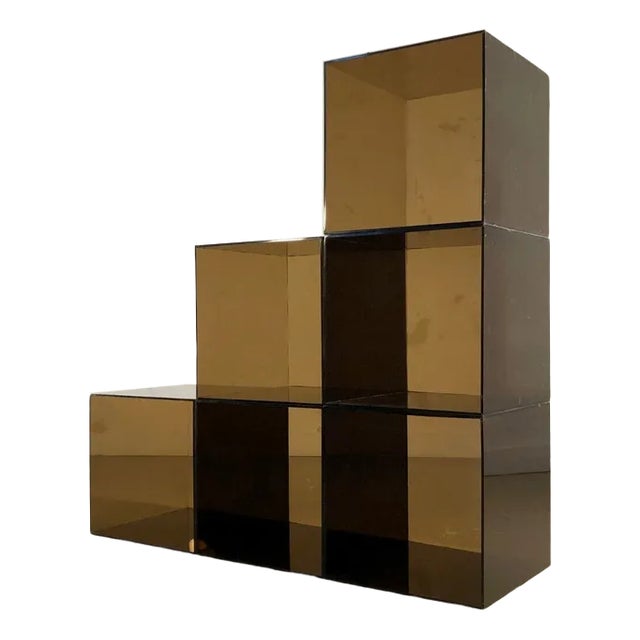 Acrylic Glass Storage System, France, 1970s, Set of 6 For Sale