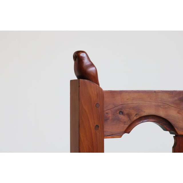 Exquisite & most rare! This Dutch antique Amsterdam School magazine rack. Superb craftsmanship in carved teak with Arts &...