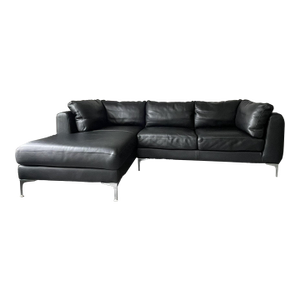 Design Within Reach Leather Sectional Couch