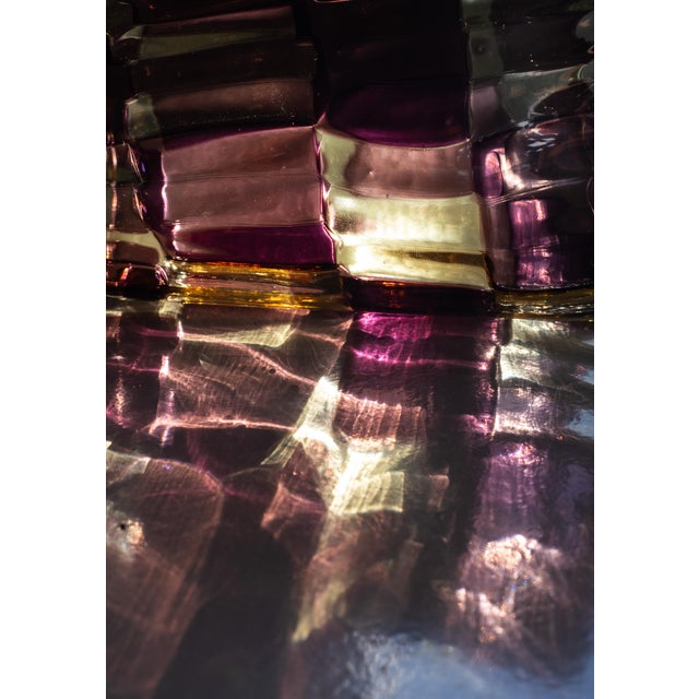 Astonishing drinking set in colored Murano canes made by Angelo Ballarin for Ribes Studio. Gio Ponti glasses are made of...