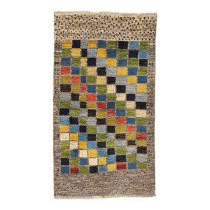 Vintage Hand-Knotted Persian Gabbeh Rug 3'3" X 6'0"
