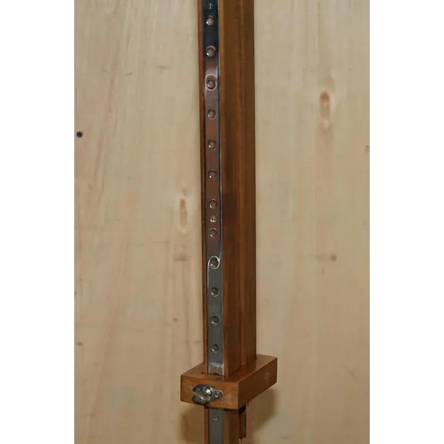 Gold Height-Adjustable Floor Lamp with Chrome Fittings by David Linley For Sale - Image 8 of 13