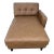 Ashcroft Furniture Co. Mid Century Modern Inspired Brown Leather Chaise Lounge For Sale