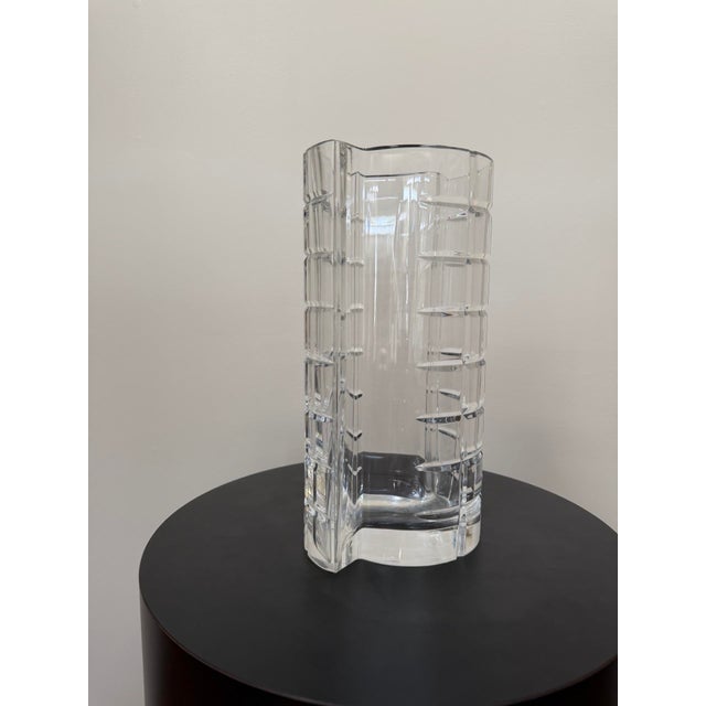 1980s 1980s Tiffany & Co Cut Crystal Vase For Sale - Image 5 of 14