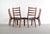 Mid-Century Modern Set of 4 Mid Century Danish Modern Contoured Ladder Back Dining Chairs in Teak For Sale - Image 3 of 8