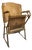 Vintage Industrial Chic Cinema Chair in Iron and Curved Wood from Vimercate, Milan, 1950s For Sale