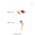 Pear Cut 1.45ct Ruby Diamond Open Face Modern 14k Gold Ring Size 4 For Sale - Image 12 of 18