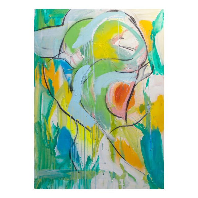 Dick Berckenkamp, Composition II (I Hear Something Different), Acrylic on Canvas For Sale