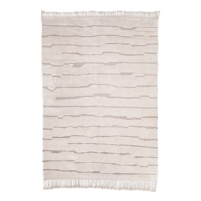 Hand-Knotted Wool Premium Rug by Azele Studio For Sale