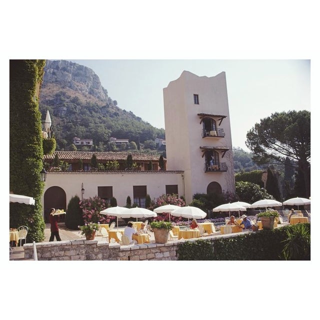 Chateau Saint-Martin 1986 Breakfast on the verandah of the Chateau Saint-Martin, a luxury hotel in Vence on the Cote...