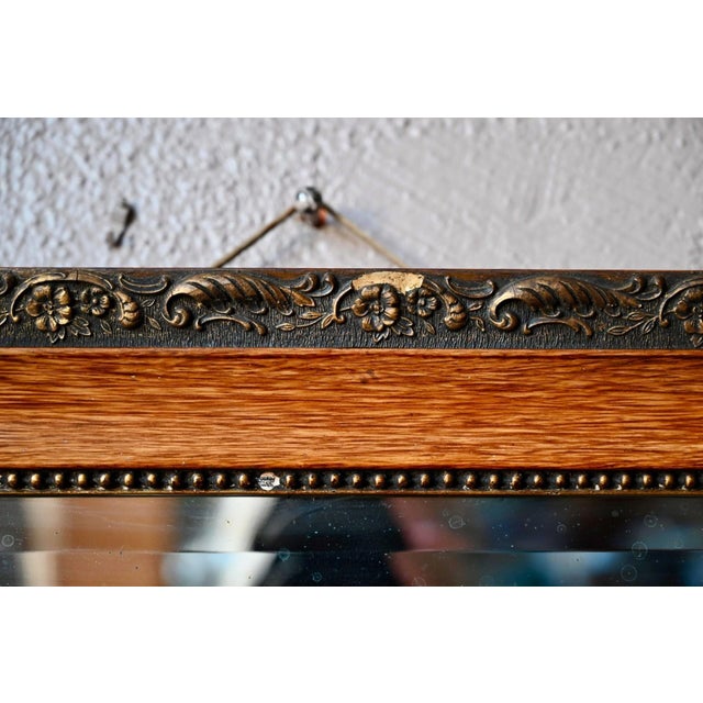 Vintage Bohemian Beveled Wall Mirror, France, 1940s For Sale - Image 6 of 8