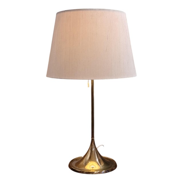 Vintage Table Lamp in Brass from Bergboms, 1960s For Sale