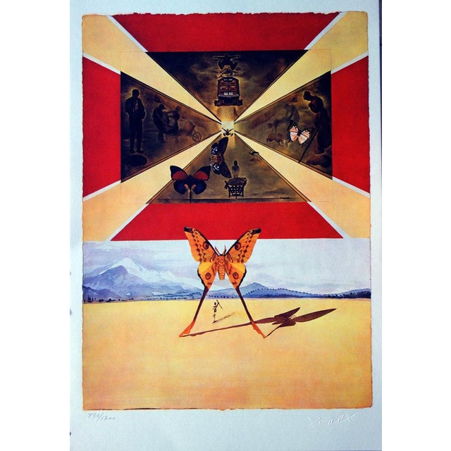 Salvador Dali, Roussillon (SNCF, Suite Papillon), Lithograph For Sale