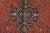 2000 - 2009 Sarouk Rug 9’5” X 12’6” Red Wool Vintage Traditional Hand-Knotted Carpet For Sale - Image 5 of 13